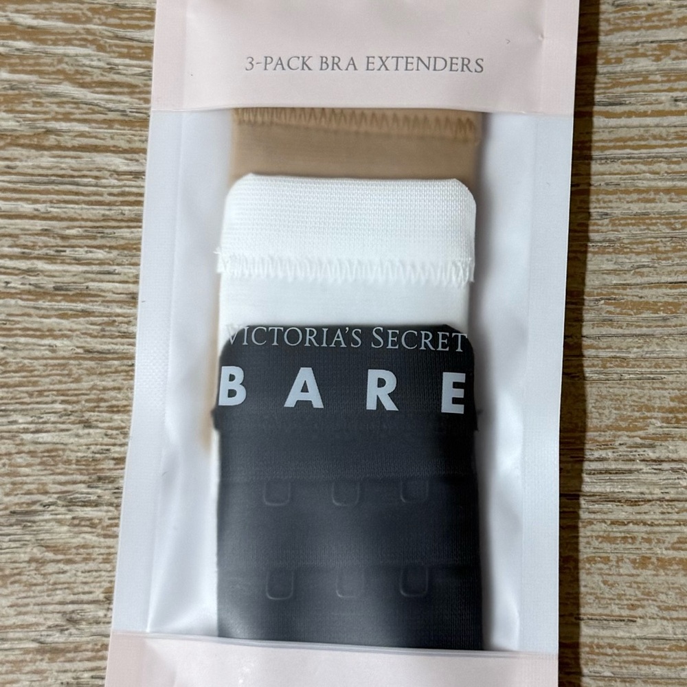 Victoria's Secret Black ,White & Tan Bra Extender Set - Picture 5 of 8